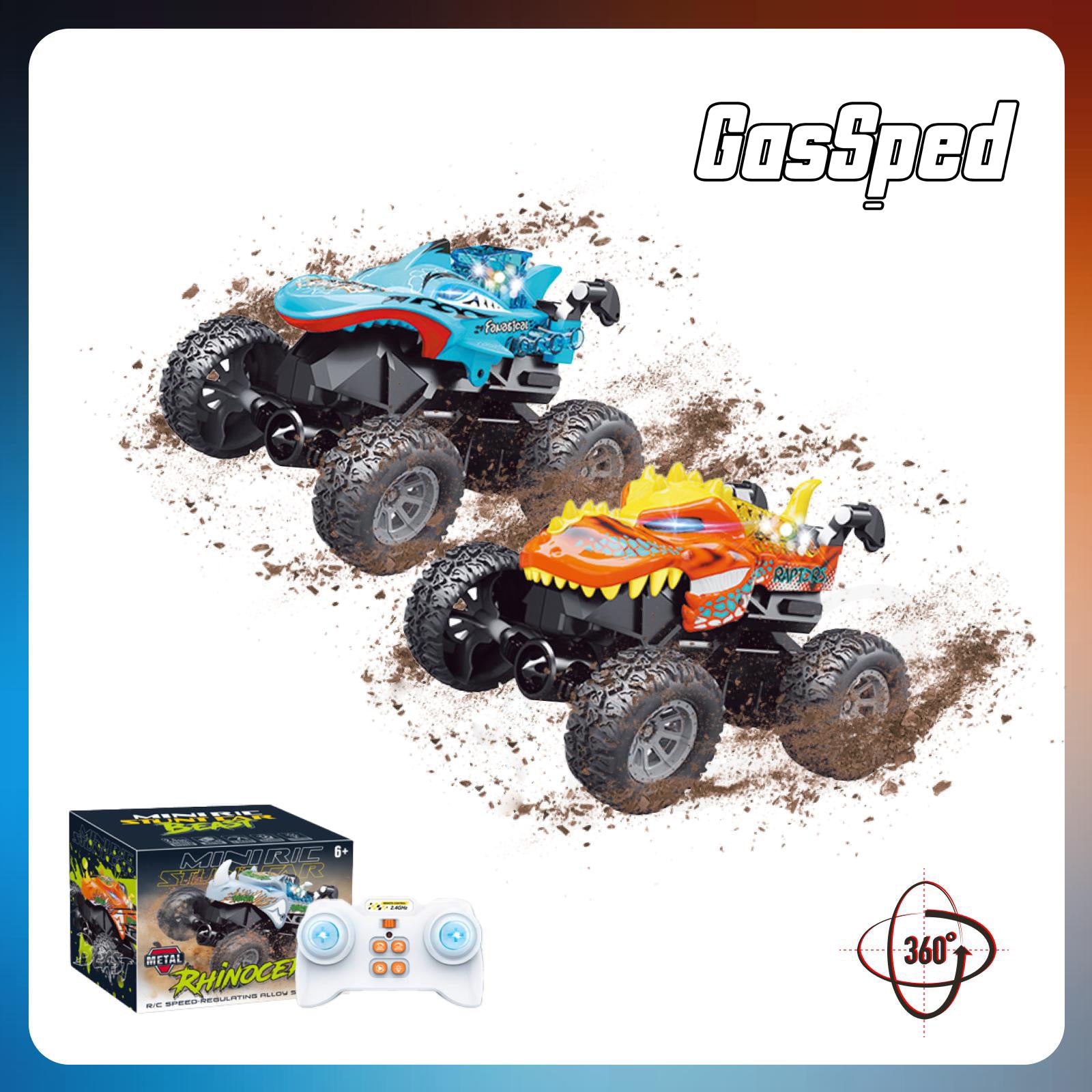POKO 1:64 Mini RC Stunt Car